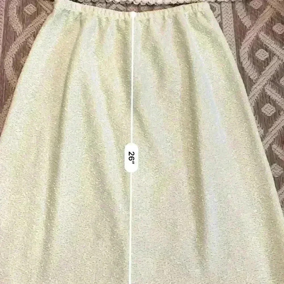 Vintage My Latest Leslie Fay 70’s Midi Skirt Top Set Sheer Mint. - Picture 11 of 13